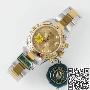 King Factory Replica Rolex Cosmograph Daytona M116503-0006 Golden Panda Dial