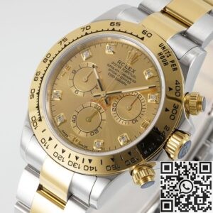 King Factory Replica Rolex Cosmograph Daytona M116503-0006 Golden Panda Dial