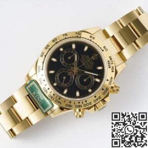 King Factory Replica Rolex Cosmograph Daytona M116508-0004 Gold Watch With Black Dial
