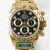 King Factory Replica Rolex Cosmograph Daytona M116508-0008 Gold Watch With Black Dial