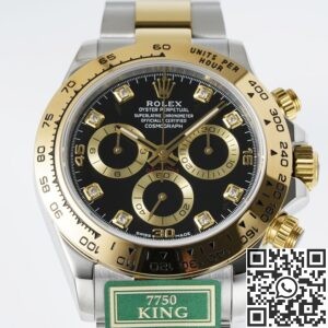 King Factory Replica Rolex Cosmograph Daytona M116503-0008 Diamond Panda Dial