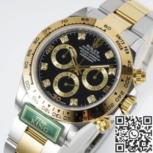 King Factory Replica Rolex Cosmograph Daytona M116503-0008 Diamond Panda Dial
