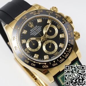 King Factory Replica Rolex Cosmograph Daytona M116518LN-0078 Diamond Panda Dial