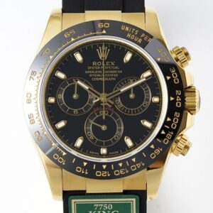 King Factory Replica Rolex Cosmograph Daytona M116518LN-0042 Golden Panda Dial