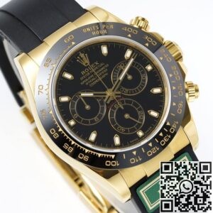 King Factory Replica Rolex Cosmograph Daytona M116518LN-0043 Black Panda Dial 904L