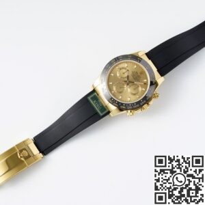 King Factory Replica Rolex Cosmograph Daytona M116518LN-0042 Golden Panda Dial