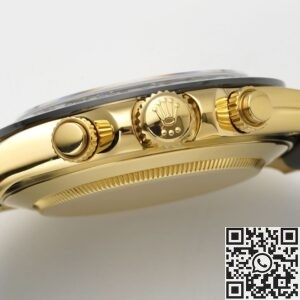 King Factory Replica Rolex Cosmograph Daytona M116518LN-0042 Golden Panda Dial