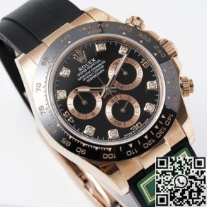 King Factory Replica Rolex Cosmograph Daytona M116515LN-0057 Rose Gold Dial