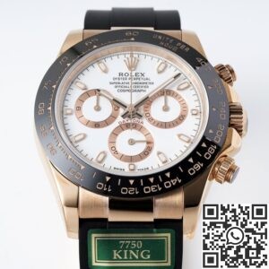 King Factory Replica Rolex Cosmograph Daytona M116515LN-0019 Rose Gold Dial