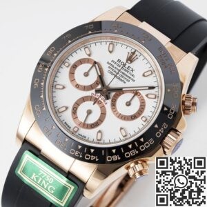 King Factory Replica Rolex Cosmograph Daytona M116515LN-0019 Rose Gold Dial