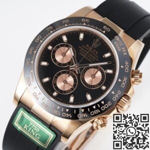 King Factory Replica Rolex Cosmograph Daytona M116515LN-0017 Rose Gold Dial