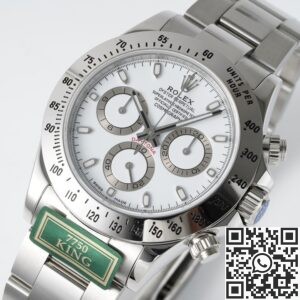 King Factory Replica Rolex Cosmograph Daytona 116520-78590 White Panda Dial