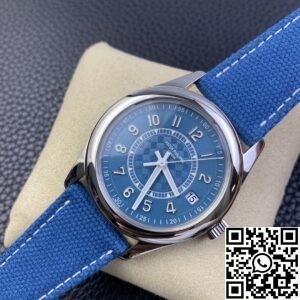 3K Factory Replica Patek Philippe Calatrava 6007A-001 Grey Blue Dial