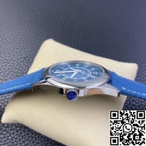 3K Factory Replica Patek Philippe Calatrava 6007A-001 Grey Blue Dial