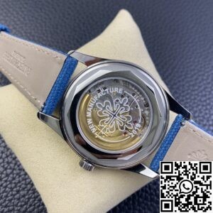 3K Factory Replica Patek Philippe Calatrava 6007A-001 Grey Blue Dial
