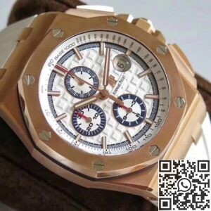 JF Factory Replica Audemars Piguet Royal Oak Offshore 26408OR.OO.A010CA.01 White Panda Dial