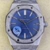 APS Factory Replica Audemars Piguet Royal Oak Frosted 15410BC.GG.1224BC.01 Blue Dial