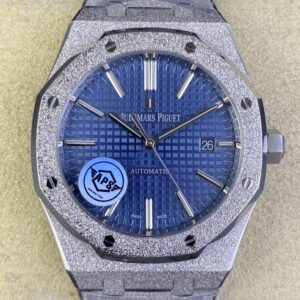 APS Factory Replica Audemars Piguet Royal Oak Frosted 15410BC.GG.1224BC.01 Blue Dial
