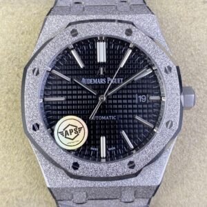APS Factory Replica Audemars Piguet Royal Oak Frosted 15410 Black Dial