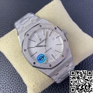 APS Factory Replica Audemars Piguet Royal Oak Frosted 15410 White Dial