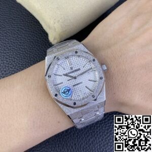APS Factory Replica Audemars Piguet Royal Oak Frosted 15410 White Dial