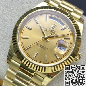EW Factory Replica Rolex Day Date M128238-0045 Champagne Dial Series
