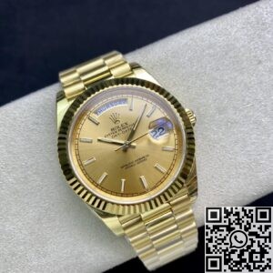 EW Factory Replica Rolex Day Date M128238-0045 Champagne Dial Series