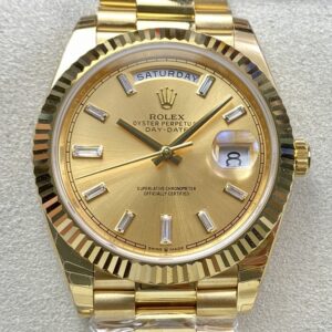 EW Factory Replica Rolex Day Date M228238-0005 Champagne Dial Series