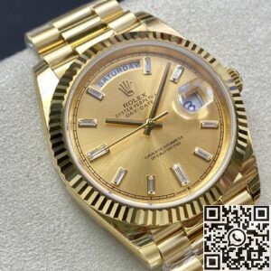 EW Factory Replica Rolex Day Date M228238-0005 Champagne Dial Series