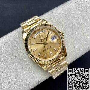 EW Factory Replica Rolex Day Date M228238-0005 Champagne Dial Series