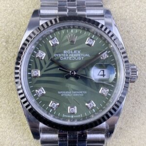 Clean Factory Replica Rolex Datejust M126234-0055 Green Dial
