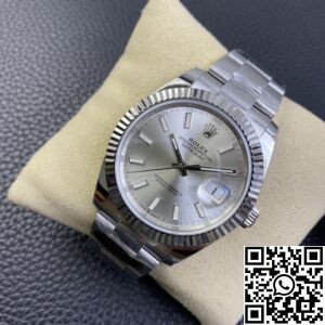 Clean Factory Replica Rolex Datejust M126334-0003 Silver Dial