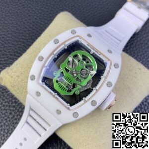 YS Factory Replica Richard Mille RM52-01 Tourbillon White Ceramic Case
