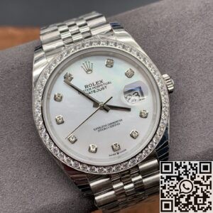 EW Factory Replica Rolex Datejust M126334-0020 Diamond Bezel