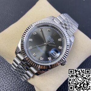 EW Factory Replica Rolex Datejust M126334-0006 Gray Dial