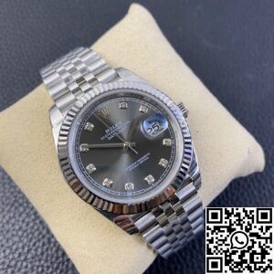 EW Factory Replica Rolex Datejust M126334-0006 Gray Dial