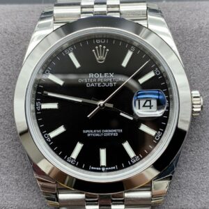 EW Factory Replica Rolex Datejust M126300-0012 Black Dial 41mm