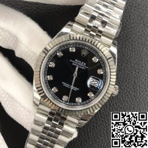 EW Factory Replica Rolex Datejust M126334-0012 Black Dial 41mm 904L
