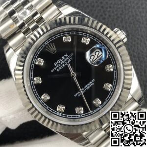 EW Factory Replica Rolex Datejust M126334-0012 Black Dial 41mm 904L
