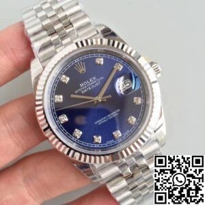 EW Factory Replica Rolex Datejust M126334-0016 Blue Dial 41mm