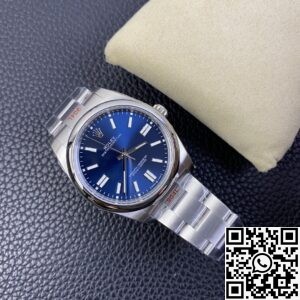 EW Factory Replica Rolex Oyster Perpetual M124300-0003 Blue Dial Watches