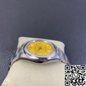 EW Factory Replica Rolex Oyster Perpetual M124300-0004 Yellow Dial