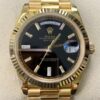 EW Factory Replica Rolex Day Date M228238-0004 Black Dial