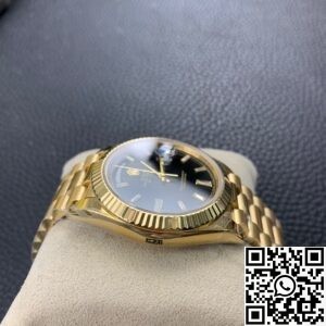 EW Factory Replica Rolex Day Date M228238-0004 Black Dial