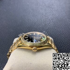EW Factory Replica Rolex Day Date M228238-0004 Black Dial
