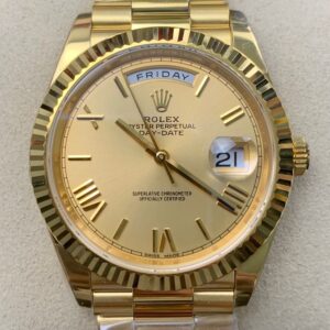 EW Factory Replica Rolex Day Date M228238-0006 Champagne Dial