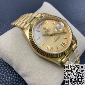 EW Factory Replica Rolex Day Date M228238-0006 Champagne Dial