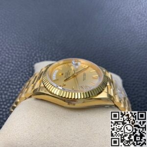 EW Factory Replica Rolex Day Date M228238-0006 Champagne Dial