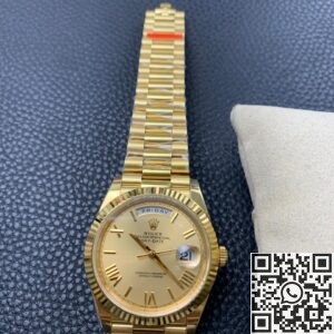 EW Factory Replica Rolex Day Date M228238-0006 Champagne Dial