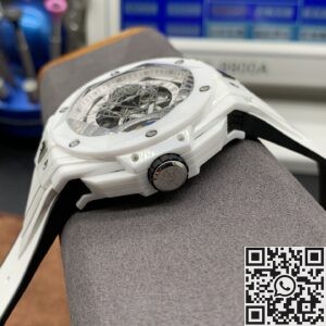 BBF Factory Replica Hublot Big Bang Sang Bleu 418.HX.2001.RX.MXM2 White Ceramics